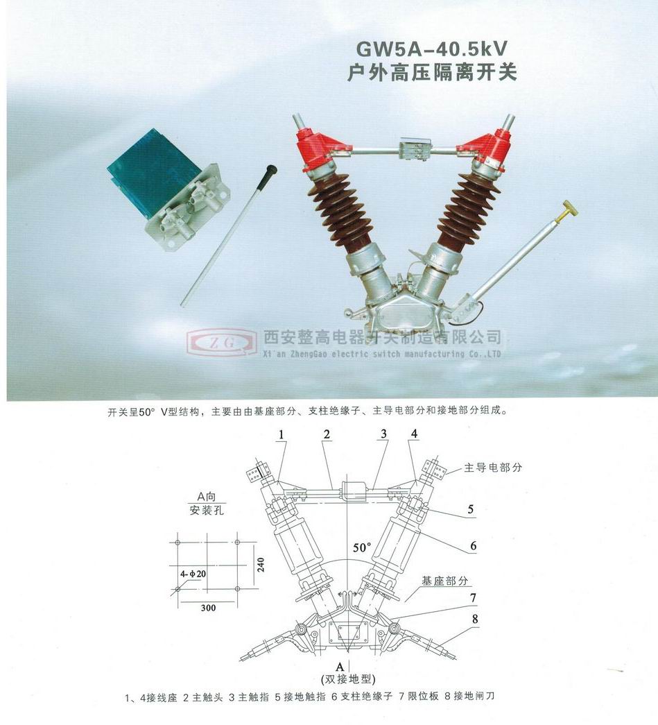 GW5系列户外高压隔离开关